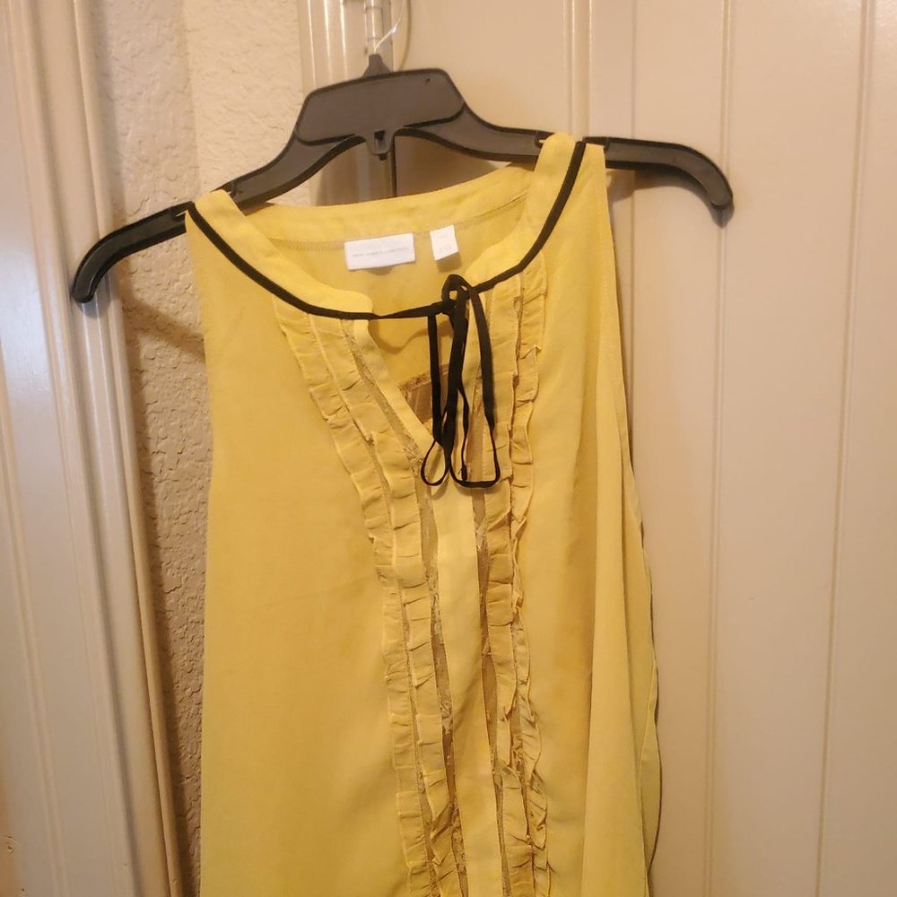 NY & Company Yellow Blouse